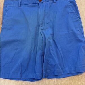 Izod Men's Royal Blue Flat Front Chino Shorts